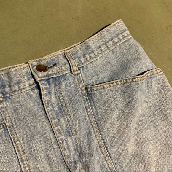 Vintage 90s Jeans Cargo Tapered High Waist Blue 30 - Picture 4 of 10